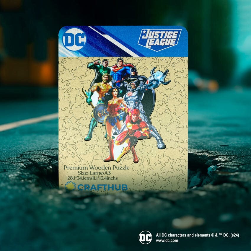 Justice League Legends Wooden Jigsaw Puzzle (Online Order Only)