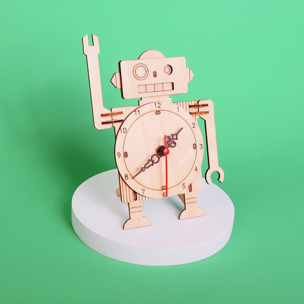 Robot Clock DIY Kit, Educational STEM Toy (ONLINE ORDER ONLY)
