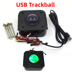 RAC-Trackball USB Arcade Game Trackball Mouse Illuminated LED USB Connector (Online Only)