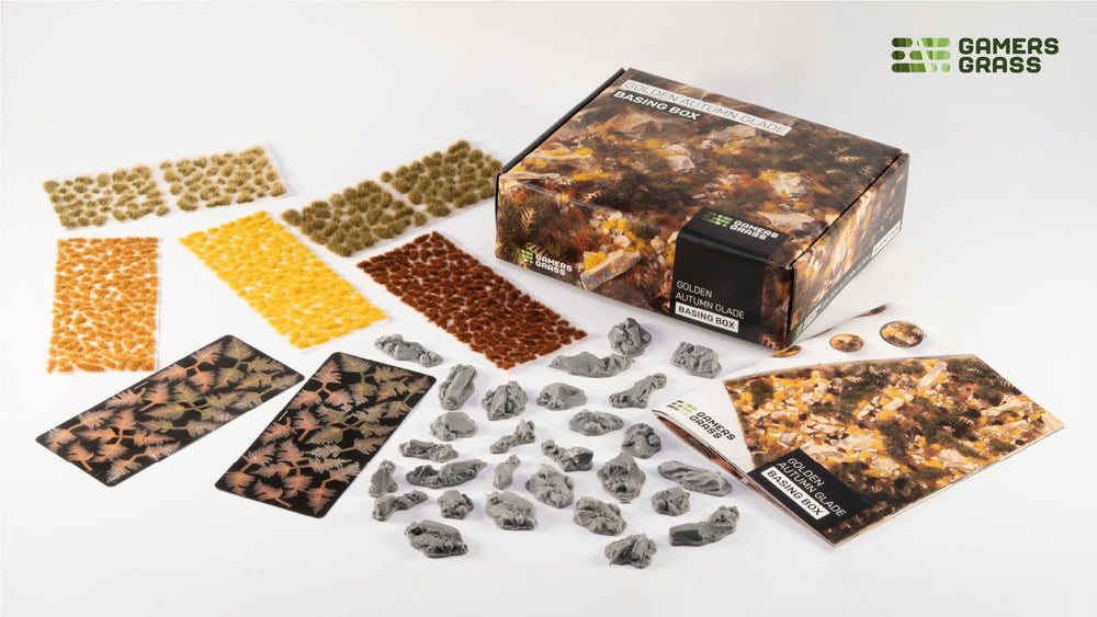 Gamers Grass | Basing Box | Golden Autumn Glade (ONLINE ORDER ONLY)