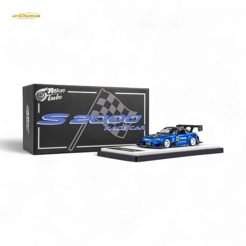 MicroTurbo Honda S2000 ENEOS #00 TOP FUEL - Candy Blue 1:64