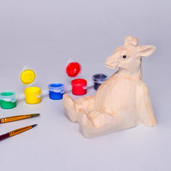 Paint Your Own Wood Carved Giraffe DIY Painting Kit (ONLINE ORDER ONLY)