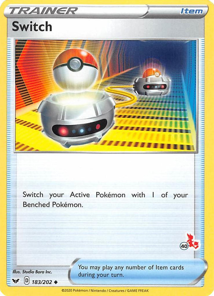 Switch (183/202) (Cinderace Stamp #40) [Battle Academy 2022] (Online Only)