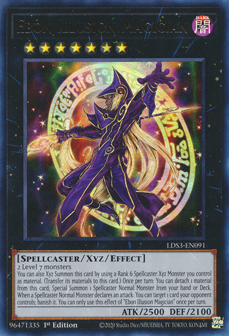 Ebon Illusion Magician [LDS3-EN091] Ultra Rare (ONLINE ORDER ONLY)