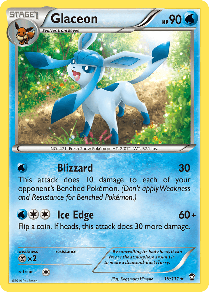 Glaceon (19/111) [XY: Furious Fists] (Online Only)