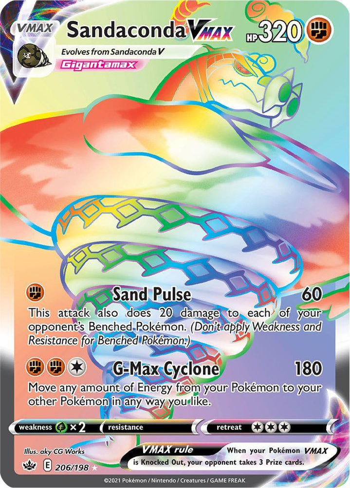 Sandaconda VMAX (206/198) [Sword & Shield: Chilling Reign] (Online Only)