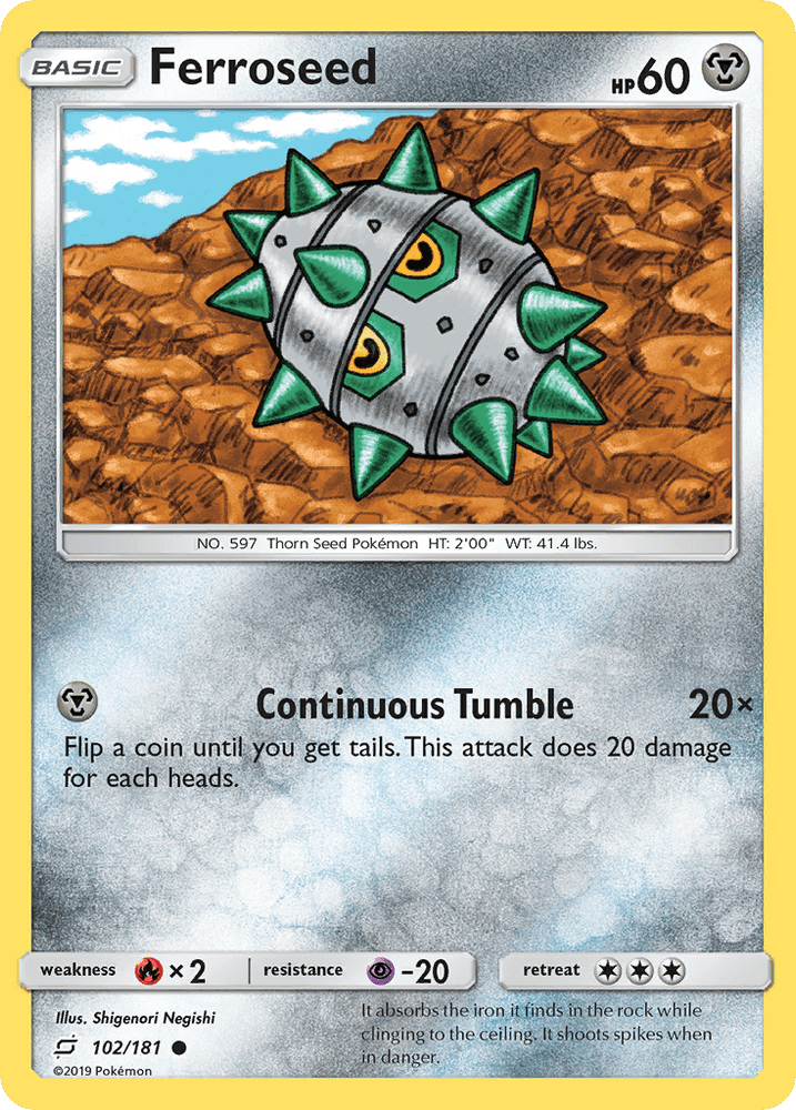 Ferroseed (102/181) [Sun & Moon: Team Up] (Online Only)