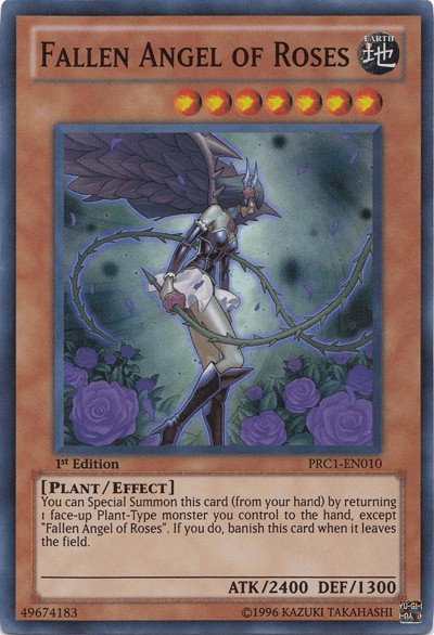 Fallen Angel of Roses [PRC1-EN010] Super Rare (ONLINE ORDER ONLY)