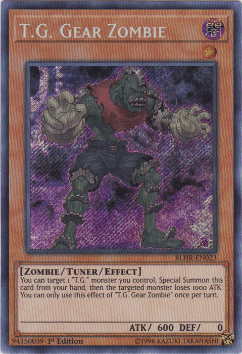 T.G. Gear Zombie [BLHR-EN023] Secret Rare (ONLINE ORDER ONLY)