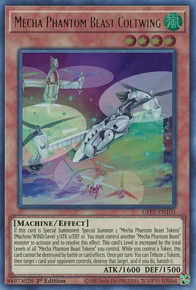 Mecha Phantom Beast Coltwing [GFP2-EN103] Ultra Rare (ONLINE ORDER ONLY)