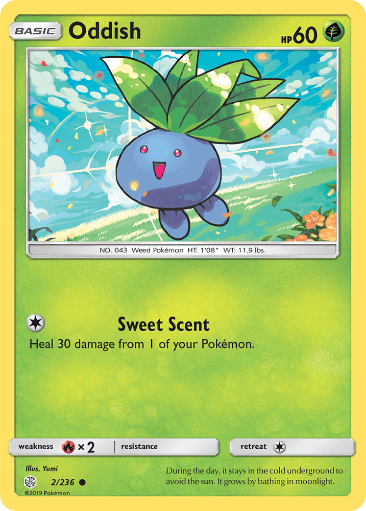 Oddish (2/236) [Sun & Moon: Cosmic Eclipse] (Online Only)