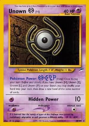 Unown [H] (28/105) [Neo Destiny Unlimited] (Online Only)