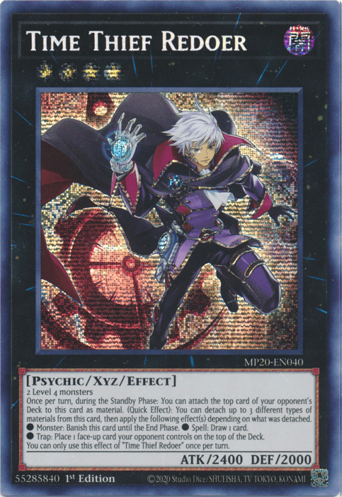 Time Thief Redoer [MP20-EN040] Prismatic Secret Rare (ONLINE ORDER ONLY)