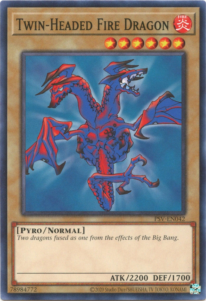 Twin-Headed Fire Dragon (25th Anniversary) [PSV-EN042] Common (ONLINE ORDER ONLY)