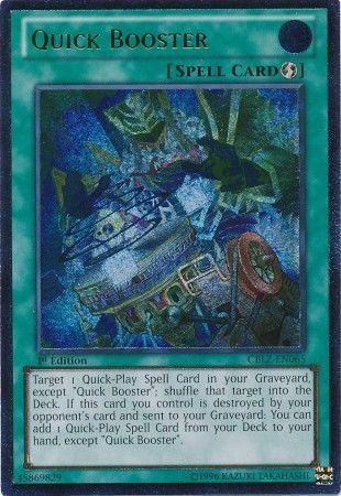 Quick Booster [CBLZ-EN065] Ultimate Rare (ONLINE ORDER ONLY)