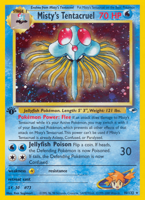 Misty's Tentacruel (10/132) [Gym Heroes 1st Edition] (Online Only)