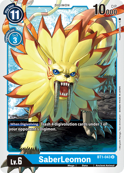 SaberLeomon [BT1-043] [Release Special Booster Ver.1.0] (ONLINE ORDER ONLY)