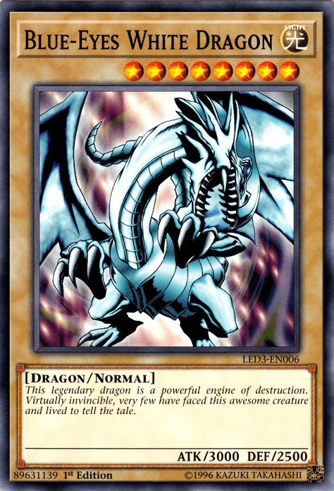 Blue-Eyes White Dragon [LED3-EN006] Common (ONLINE ORDER ONLY)