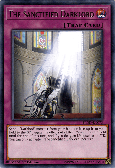 The Sanctified Darklord [FLOD-EN075] Rare (ONLINE ORDER ONLY)