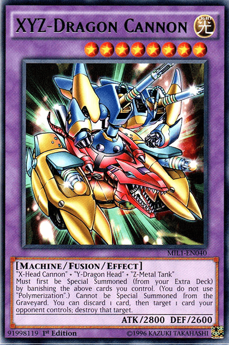 XYZ-Dragon Cannon [MIL1-EN040] Rare (ONLINE ORDER ONLY)