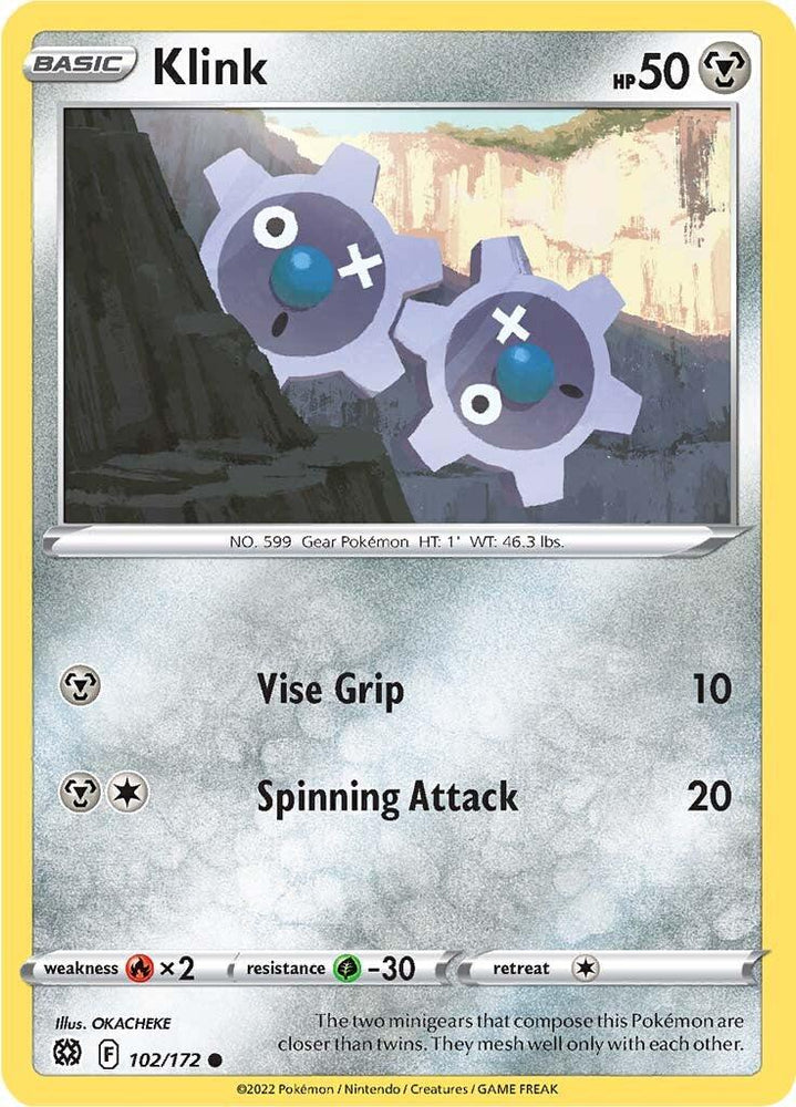 Klink (102/172) [Sword & Shield: Brilliant Stars] (Online Only)