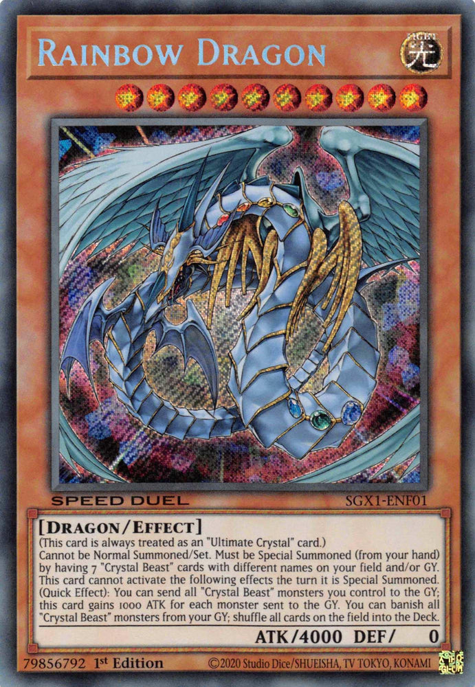 Rainbow Dragon [SGX1-ENF01] Secret Rare (ONLINE ORDER ONLY)