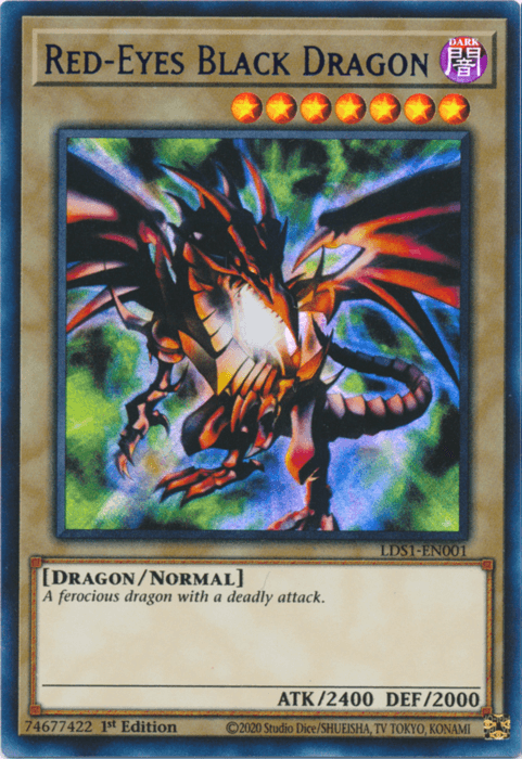 Red-Eyes Black Dragon (Blue) [LDS1-EN001] Ultra Rare (ONLINE ORDER ONLY)