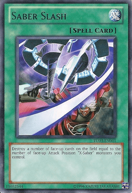 Saber Slash [TU03-EN011] Rare (ONLINE ORDER ONLY)