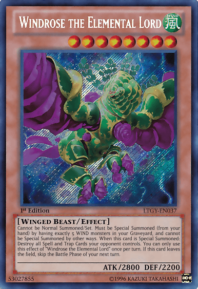 Windrose the Elemental Lord [LTGY-EN037] Secret Rare (ONLINE ORDER ONLY)