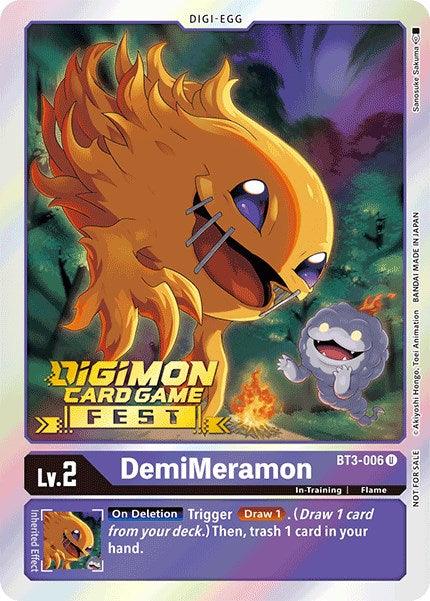 DemiMeramon [BT3-006] (Digimon Card Game Fest 2022) [Release Special Booster Promos] (ONLINE ORDER ONLY)