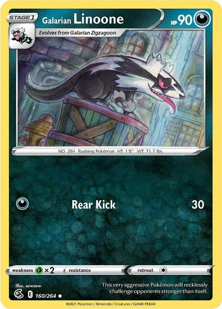 Galarian Linoone (160/264) [Sword & Shield: Fusion Strike] (Online Only)