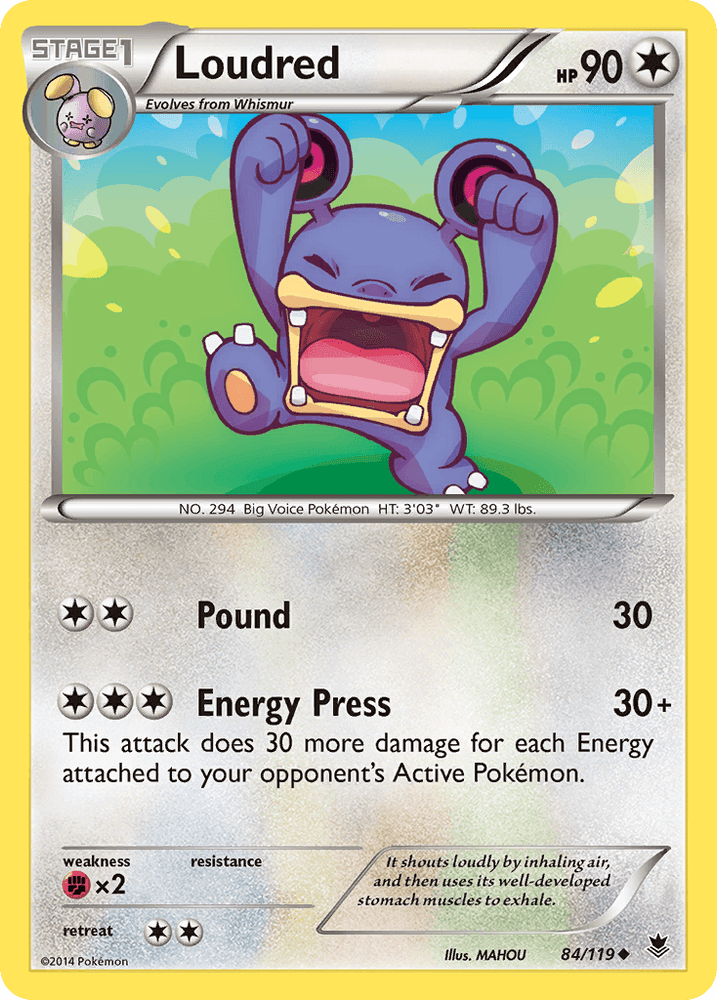 Loudred (84/119) [XY: Phantom Forces] (Online Only)