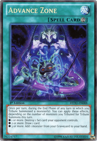 Advance Zone [REDU-EN088] Secret Rare (ONLINE ORDER ONLY)