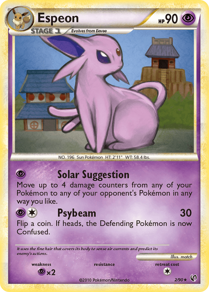Espeon (2/90) [HeartGold & SoulSilver: Undaunted] (Online Only)
