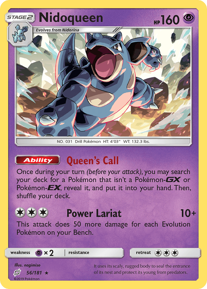 Nidoqueen (56/181) [Sun & Moon: Team Up] (Online Only)