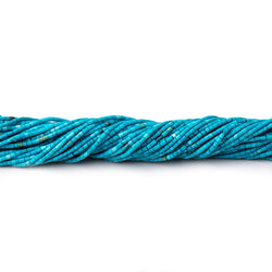 1mm Turquoise Howlite Plain Tube Beads 15.5 inch 350 pieces (ONLINE ORDER ONLY)