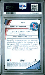 Graded 2024 Topps Bowmans Best Roman Anthony #TP3 Top Prospects Rookie RC Baseball Card PSA 9 Mint