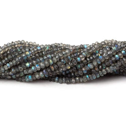 2-2.5mm Labradorite Beads Faceted Rondelle 13.5 162 pieces (ONLINE ORDER ONLY)