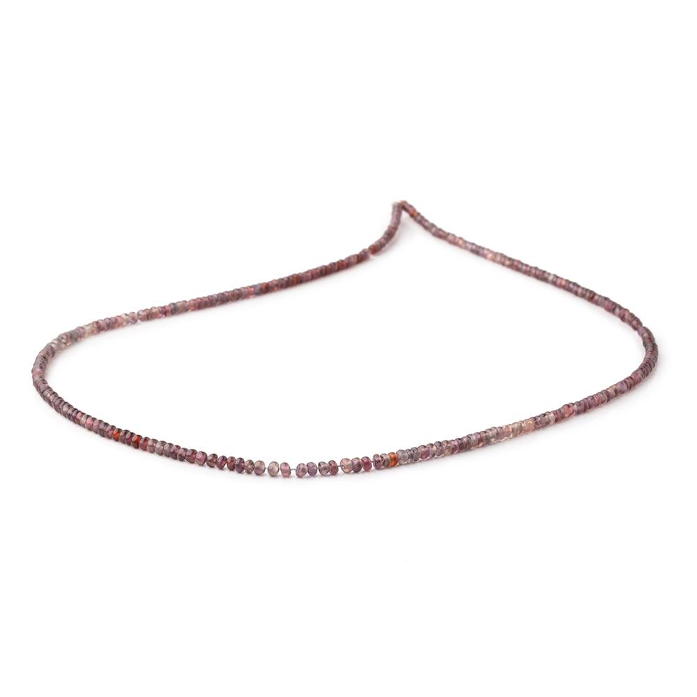 2-2.5mm Songea Sapphire Plain Rondelle Beads 16 inch 270 pieces (ONLINE ORDER ONLY)