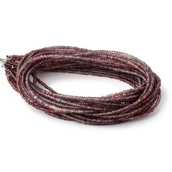 2-2.5mm Songea Sapphire Plain Rondelle Beads 16 inch 270 pieces (ONLINE ORDER ONLY)