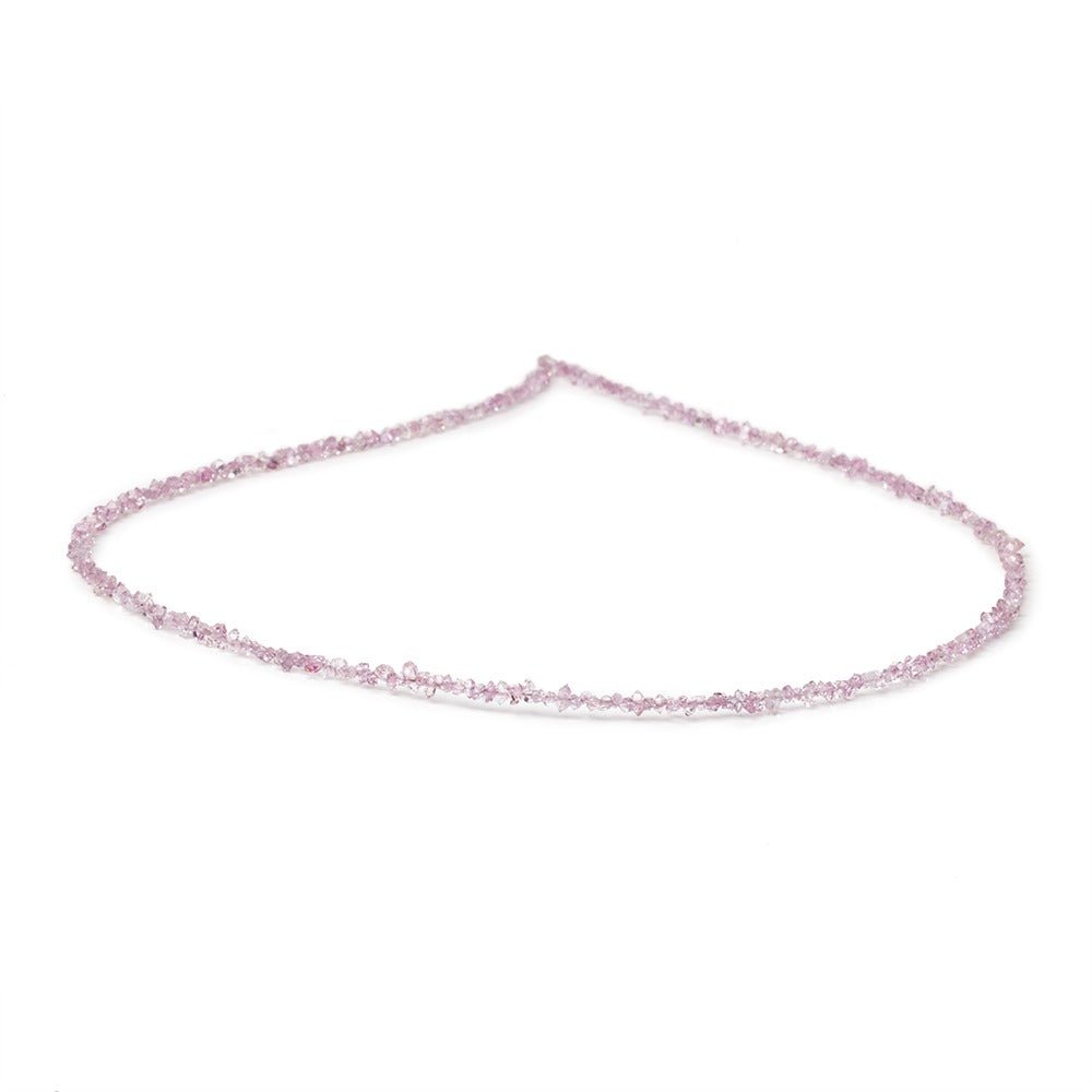 2-3.5mm Pink Double Terminated Quartz Beads 15.5 inch 260 pieces (ONLINE ORDER ONLY)