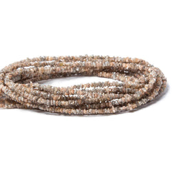 2-3mm Cocoa and Rose Diamond Beads Unfaceted Nugget (ONLINE ORDER ONLY)