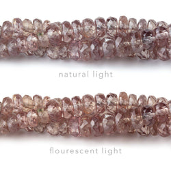 2-4mm Color Change Garnet Faceted Rondelle Beads 16 inch 257 pieces (ONLINE ORDER ONLY)