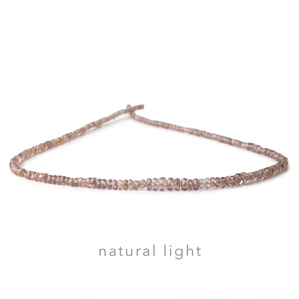 2-4mm Color Change Garnet Faceted Rondelle Beads 16 inch 257 pieces (ONLINE ORDER ONLY)