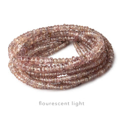 2-4mm Color Change Garnet Faceted Rondelle Beads 16 inch 257 pieces (ONLINE ORDER ONLY)