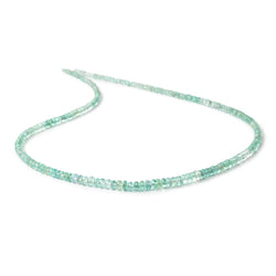 2-4mm Emerald Plain Rondelle Beads 17.75 inch 230 pieces AAA (ONLINE ORDER ONLY)