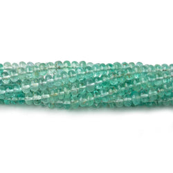 2-4mm Emerald Plain Rondelle Beads 17.75 inch 230 pieces AAA (ONLINE ORDER ONLY)