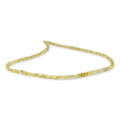 2-4mm Yellow Diopside Plain Chip Beads 18 inch 230 pieces