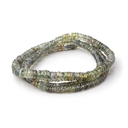 2-6.5mm Moss Green Sapphire Faceted Heishi Beads 18 inch 350 pieces AAA (ONLINE ORDER ONLY)