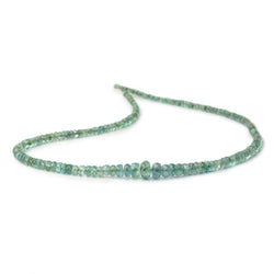 2-7mm Zambian Emerald Faceted Rondelle Beads 16 inch 215 pieces AA Grade (ONLINE ORDER ONLY)